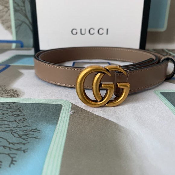 Leather belts with double G buckle main image 5